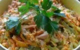 Салат обжорка с копченой курицей и грибами. Салат «Обжорка»: классические рецепты. Салат «Обжорка» с вареной колбасой и фасолью